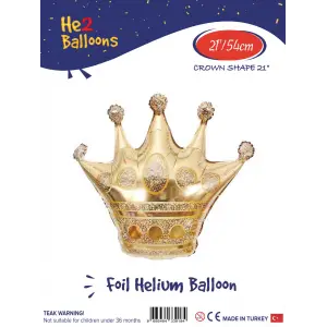21Altın Taç Folyo Balon