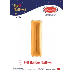 40 Altın Renk Folyo Balon ( I )