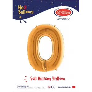 40 Altın Renk Folyo Balon ( O )