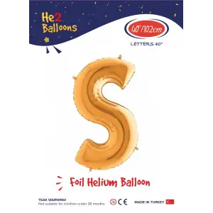 40 Altın Renk Folyo Balon ( S )