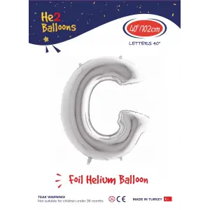 40 Gümüş Renk Folyo Balon ( G )
