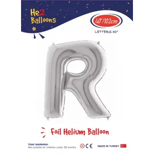 40 Gümüş Renk Folyo Balon ( R )