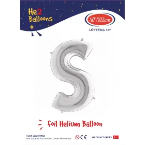 40 Gümüş Renk Folyo Balon ( S )