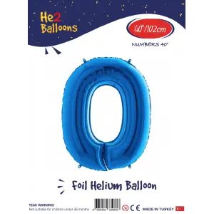 40 Mavi Renk Folyo Balon ( 0 )