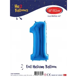 40 Mavi Renk Folyo Balon ( 1 )