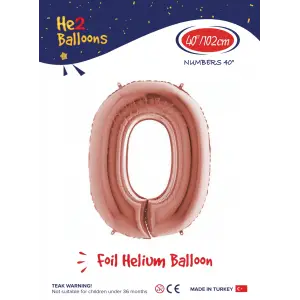 40 Rose Renk Folyo Balon ( 0 )