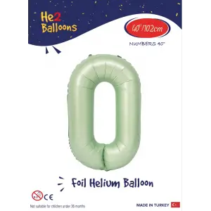 40 Su Yeşili Renk Folyo Balon ( 0 )