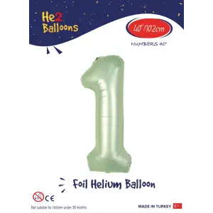 40 Su Yeşili Renk Folyo Balon ( 1 )