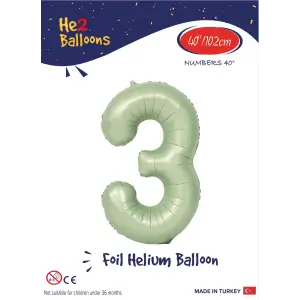 40 Su Yeşili Renk Folyo Balon ( 3 )