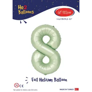 40 Su Yeşili Renk Folyo Balon ( 8 )