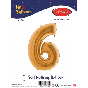 16Altın Folyo Balon ( 6 )