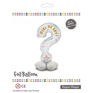 Ayaklı Girl or Boy Folyo Balon