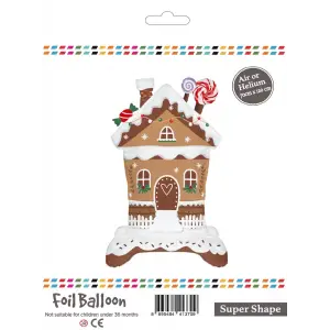 Ayaklı Kurabiye Ev Folyo Balon 70x120 CM