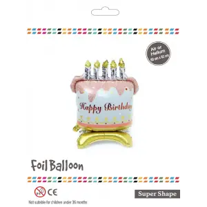 Ayaklı Pasta Folyo Balon