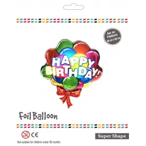 Balonlu Happy Birthday Folyo Balon