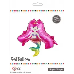 Pembe Deniz Kızı Folyo Balon