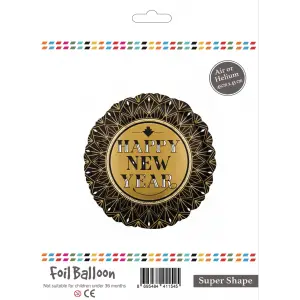 Folyo Balon 45cm Yuvarlak Happy New Year