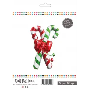 Folyo Balon 60cm İkili Baston Şeker