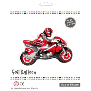 Kırmızı Motorsiklet Folyo Balon