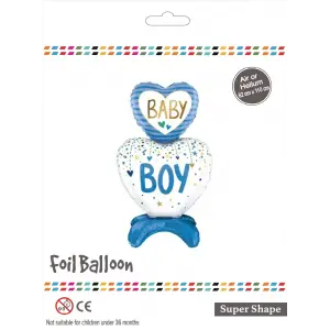 Mavi Ayaklı Baby Boy Folyo Balon
