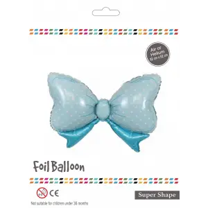 Puanlı Mavi Fiyonk Folyo Balon