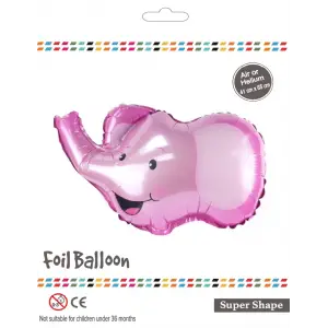 Pembe Fil Kafası Folyo Balon