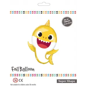 Sarı Baby Shark Folyo Balon