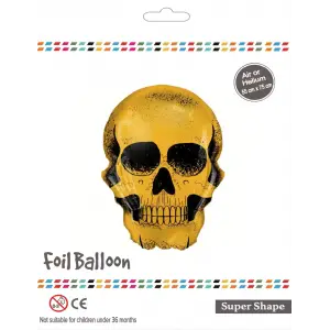 Sarı Kurukafa Folyo Balon