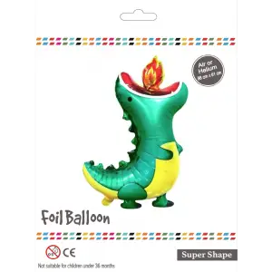 Yeşil Ateşli Trex Folyo Balon