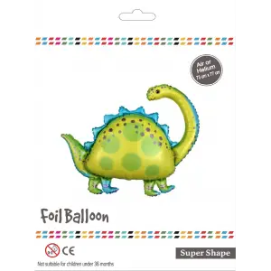 Yeşil Uzun Boyunlu Dinazor Folyo Balon