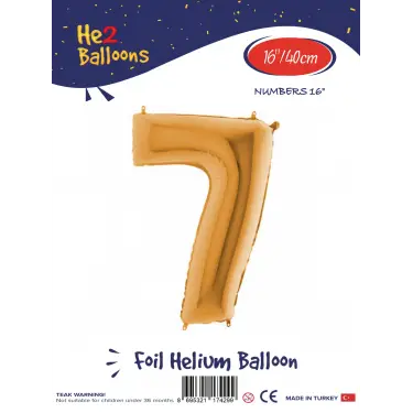 16Altın Folyo Balon ( 7 )