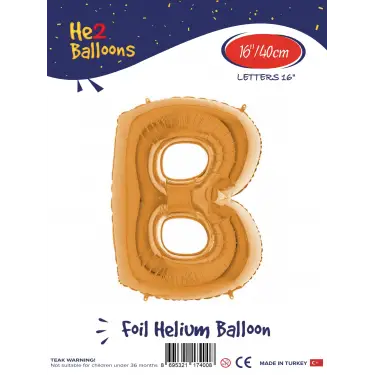 16Altın Folyo Balon ( B )