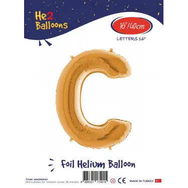 16Altın Folyo Balon ( C )