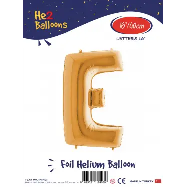 16Altın Folyo Balon ( E )
