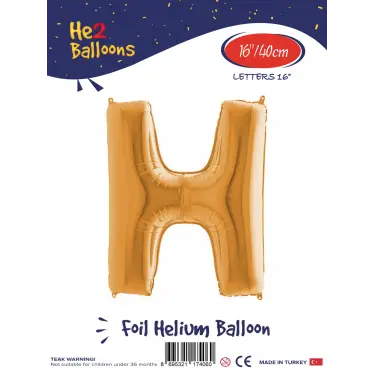 16Altın Folyo Balon ( H )