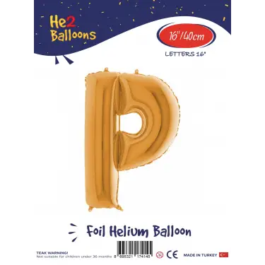 16Altın Folyo Balon ( P )
