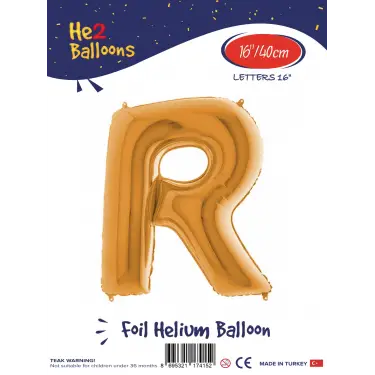 16Altın Folyo Balon ( R )