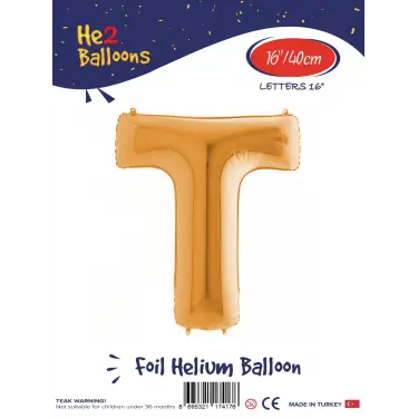 16Altın Folyo Balon ( T )