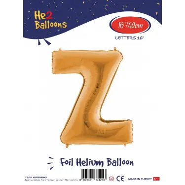 16Altın Folyo Balon ( Z )