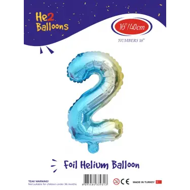 16Gökkuşağı Folyo Balon ( 2 )