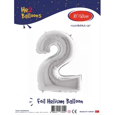 16Gümüş Folyo Balon ( 2 )