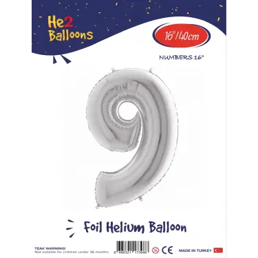 16Gümüş Folyo Balon ( 9 )