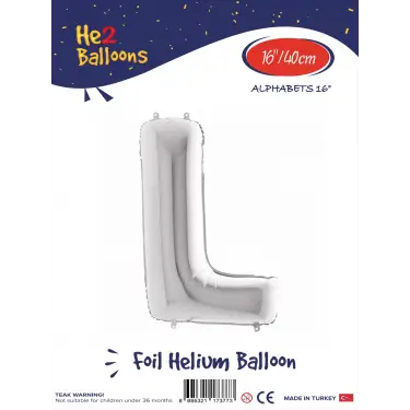 16Gümüş Folyo Balon ( L )