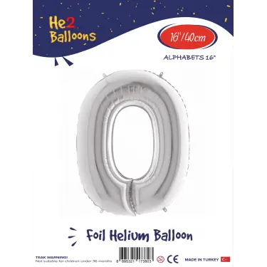 16Gümüş Folyo Balon ( O )