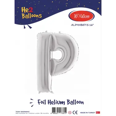 16Gümüş Folyo Balon ( P )