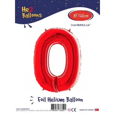 16Kırmızı Folyo Balon ( 0 )