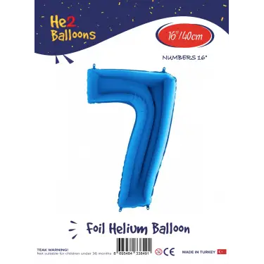 16Mavi Folyo Balon ( 7 )
