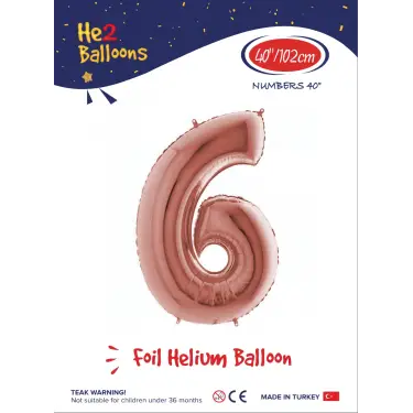 16Rose Gold Folyo Balon ( 6 )