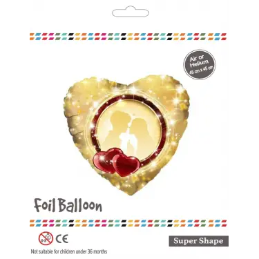 18 Kalp Sevgili Folyo Balon