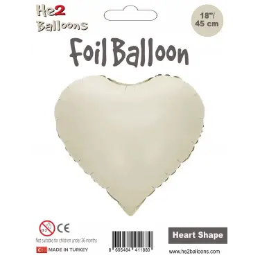 18Krem Kalp Folyo Balon